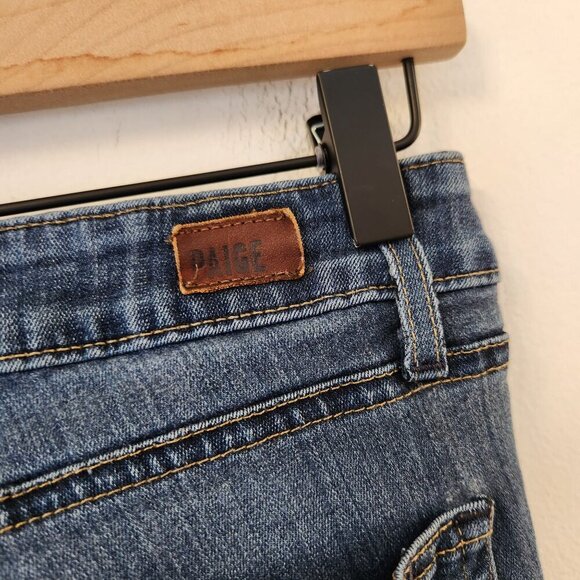 Paige Verdugo Ankle Dark Wash Skinny Jeans Stretchy Nottingham Women's 27 - Picture 6 of 10